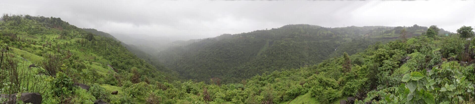Valley and mountain views from Manas Resort Igatpuri