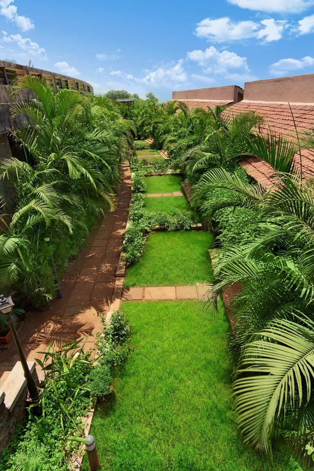 Aerial view of Manas Resort 7-acre grounds near Mumbai